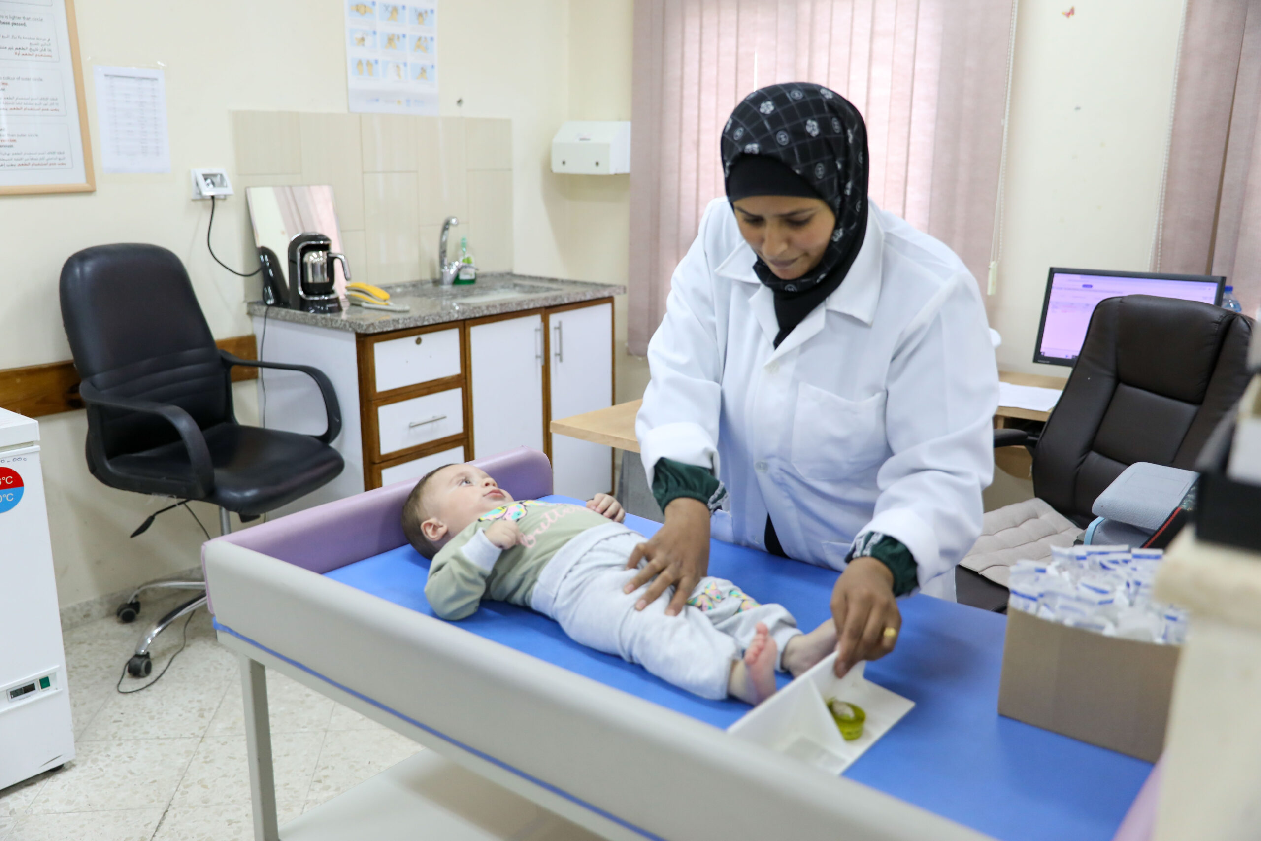 Vacunación en Gaza