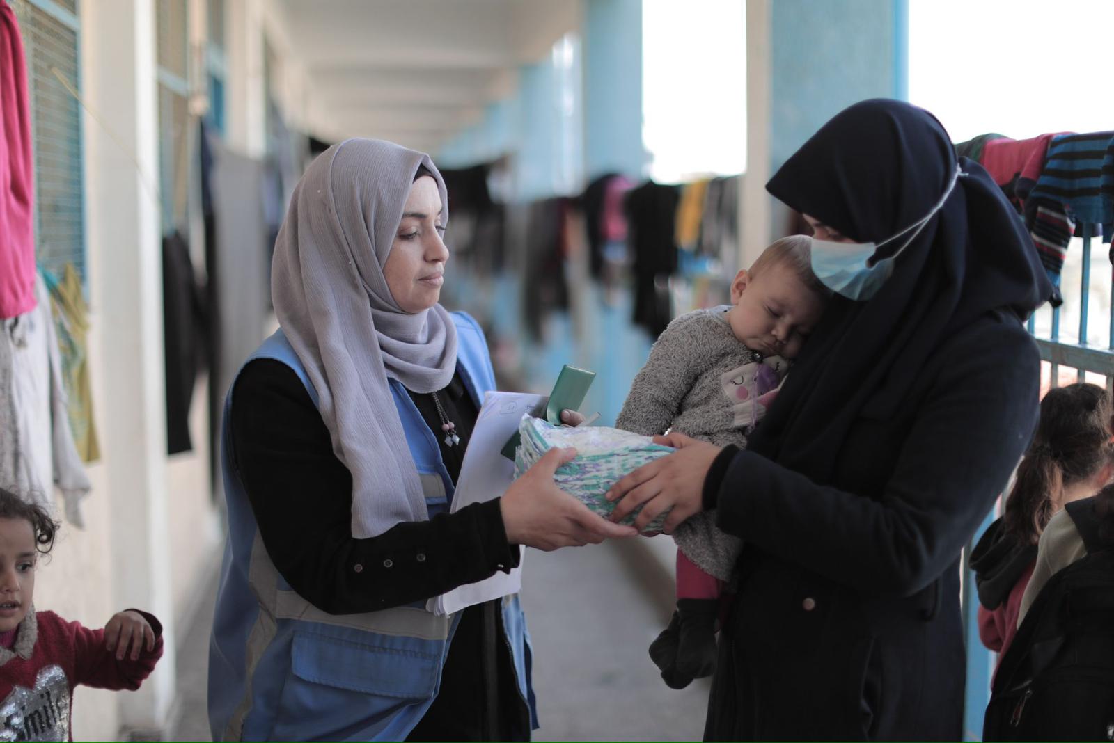 Vacunación en Gaza