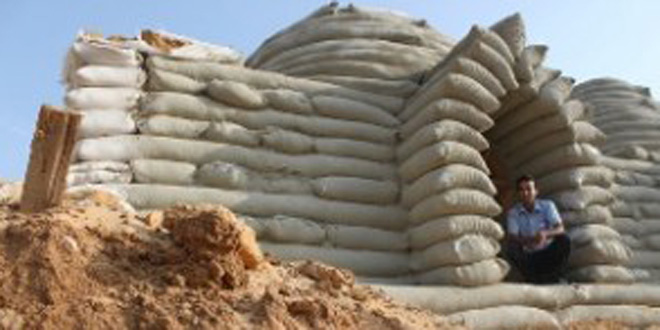 Casas de arena para la franja de Gaza