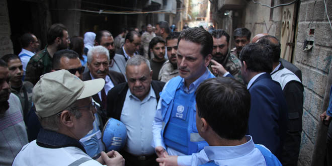 Visita del Comisionado General de UNRWA en Siria