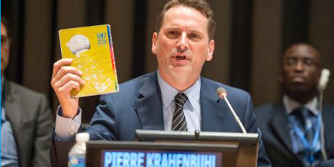 Pierre Krähenbühl: es importante sostener el desarrollo humano y de protección de los derechos de los refugiados de Palestina