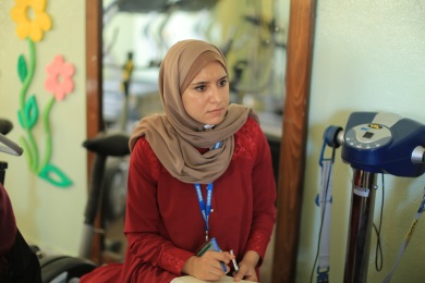 Israa Al Modalal, salud UNRWA