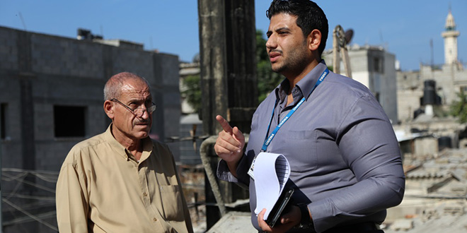 Los ingenieros de UNRWA, útiles y valiosos en la reconstrucción de Gaza