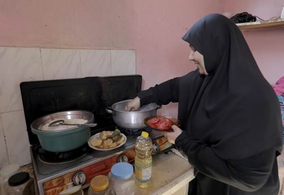 Nesrine, refugiada de Palestina de Gaza