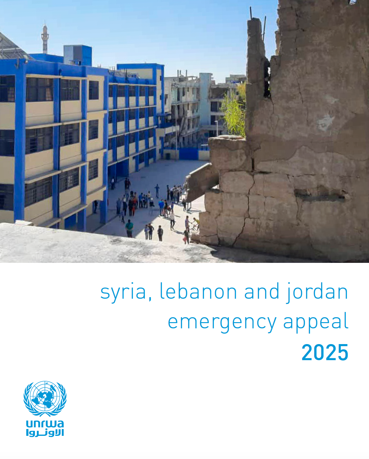 Llamada de emergencia de UNRWA para Siria, Líbano y Jordania en 2025