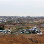 Campos de cultivo destrozados en Gaza